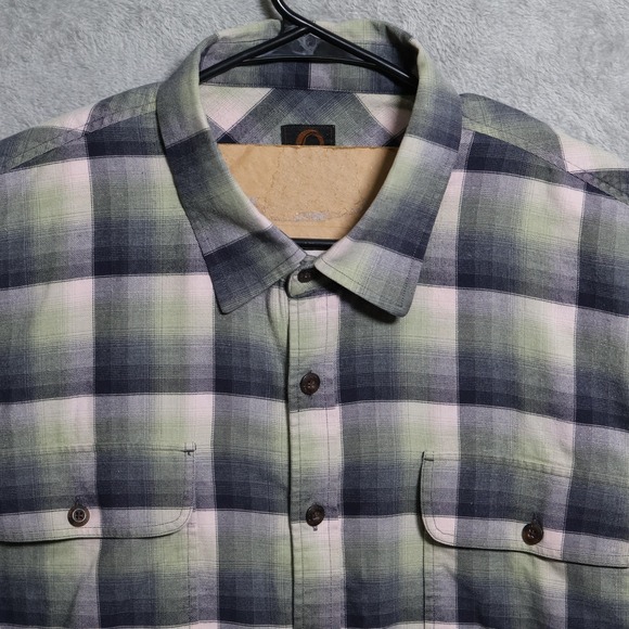 Overland Other - Overland Shirt Mens 2XL Green Plaid Flannel Outdoor Gorpcore Long Sleeve Casual